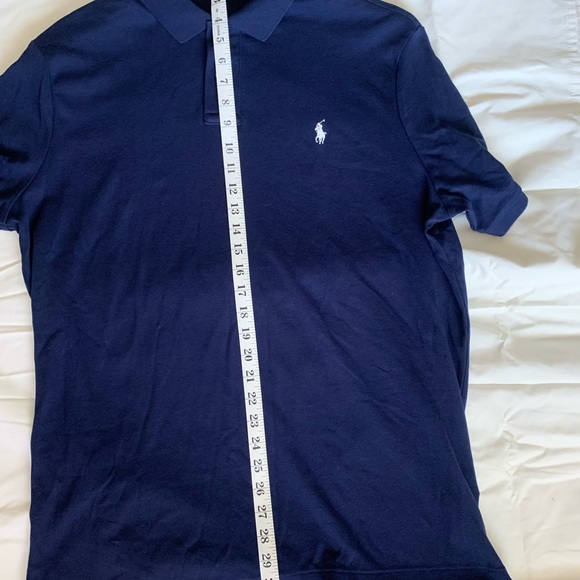 Classic Ralph Lauren Interlock dark blue Polo with white pony. - Picture 4 of 6